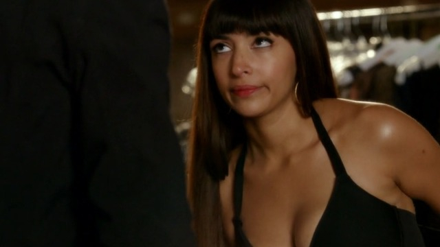 hannah simone in bikini