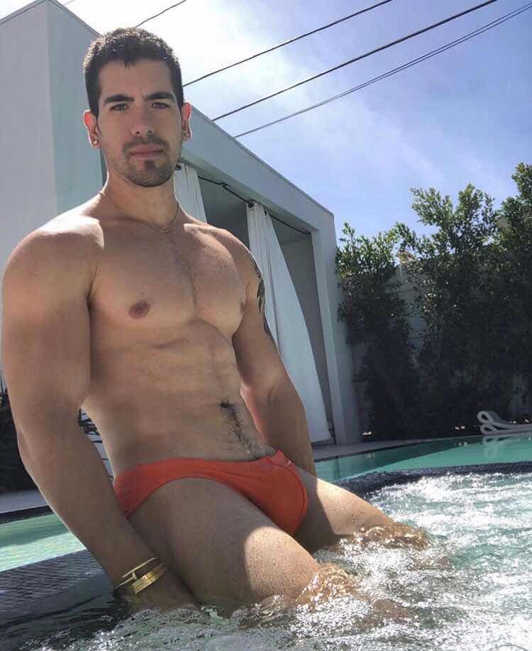 cary hughes share boner in a speedo photos