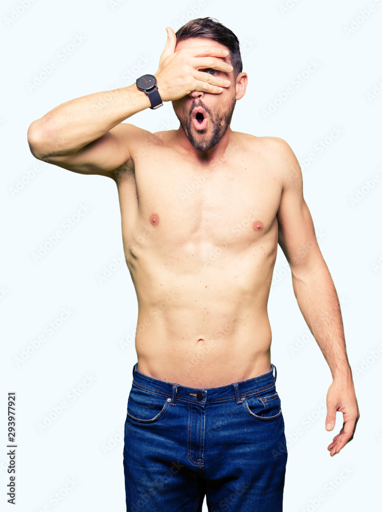 embarrassed nude men