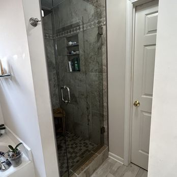 bob hasley recommends olive glass shower pic