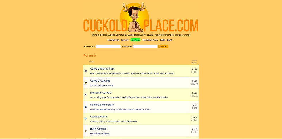 brendon rowe recommends Cuckold Websites