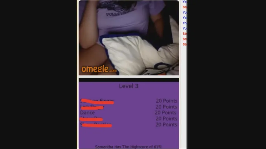 Omegle Game Teens stepsis cum