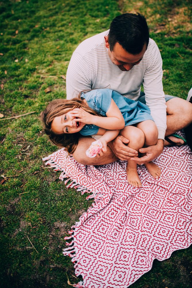 debora evans add daughter sits on dads lap photo