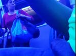 dickflash on bus