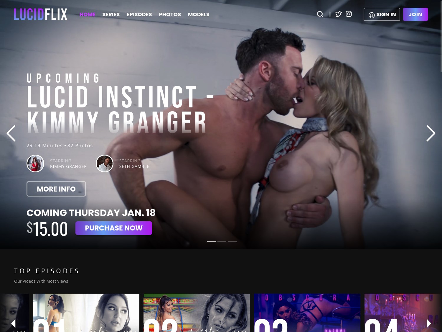 clevester oliver recommends kimmy granger lucid flix pic